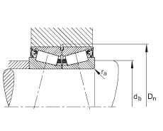 圓錐滾子軸承 JK0S030, 整體圓錐滾子軸承，單側唇密封，直徑系列 0