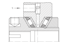推力錐形保持架滾針軸承 ZAXFM1555, 雙向，預(yù)載