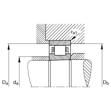 圓柱滾子軸承 N1010-K-M1-SP, 浮動軸承，帶錐孔，錐度 1:12，可分離，帶保持架，減少的徑向內部游隙，加嚴公差